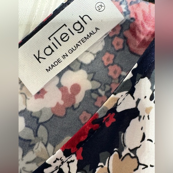Kaileigh Floral Print Dress sz 2x NWOT - Picture 3 of 4
